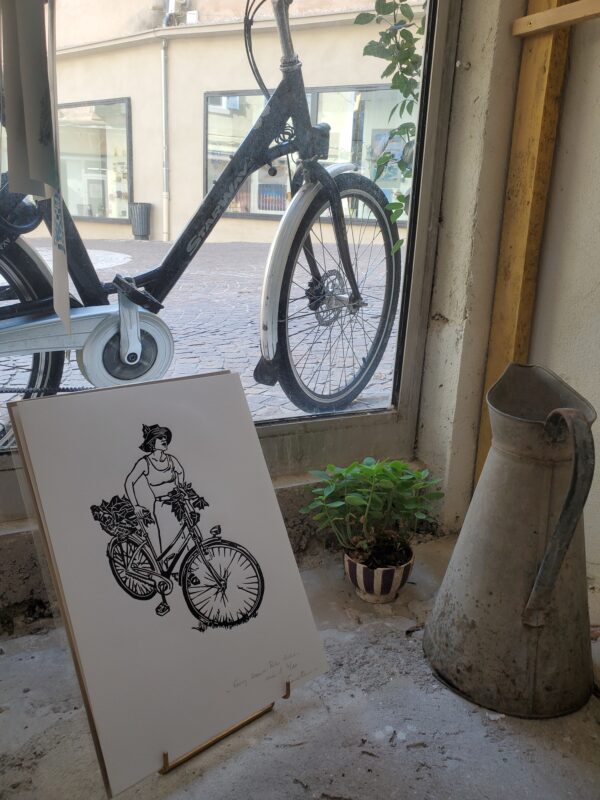 Fancy Women Ride Bike – Image 2
