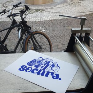 4 soeurs (Impression Bleu)