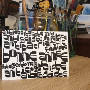 5 cartes de Bonne année en lutte